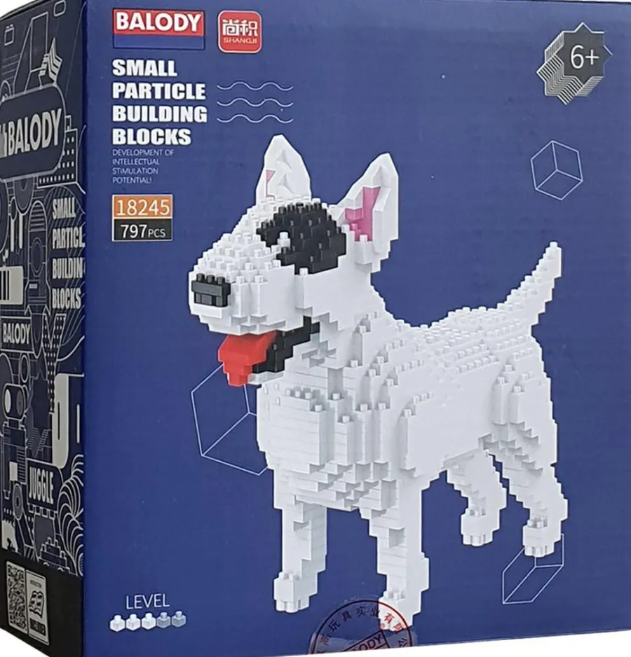 Balody 3D bouwset Bull Terrier klein Outlet