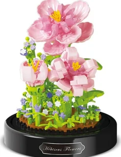 Balody 3D bouwset Hibiscus onder stolp