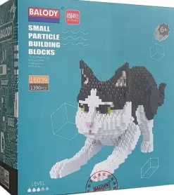 Balody 3D bouwset Zwart witte kat Discount