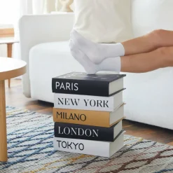 Balvi Bijzettafel Metropolitan Book Stack wood New