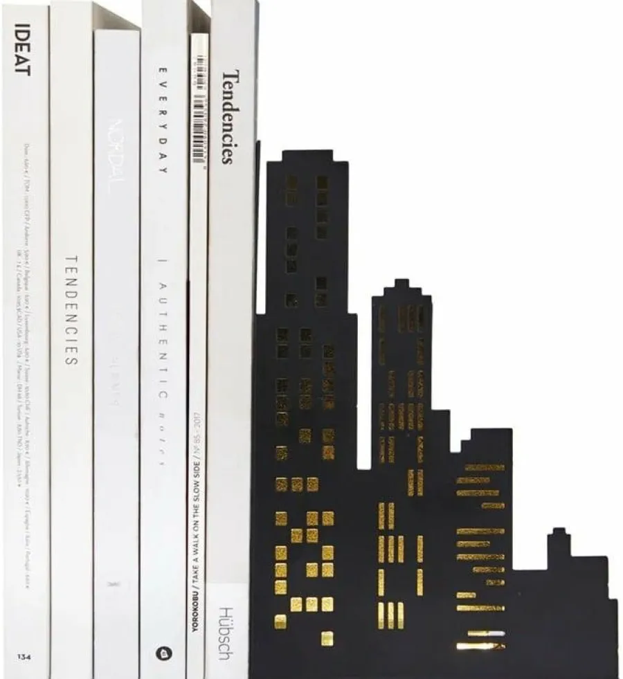 Balvi Boekensteun City Lights zwart Hot