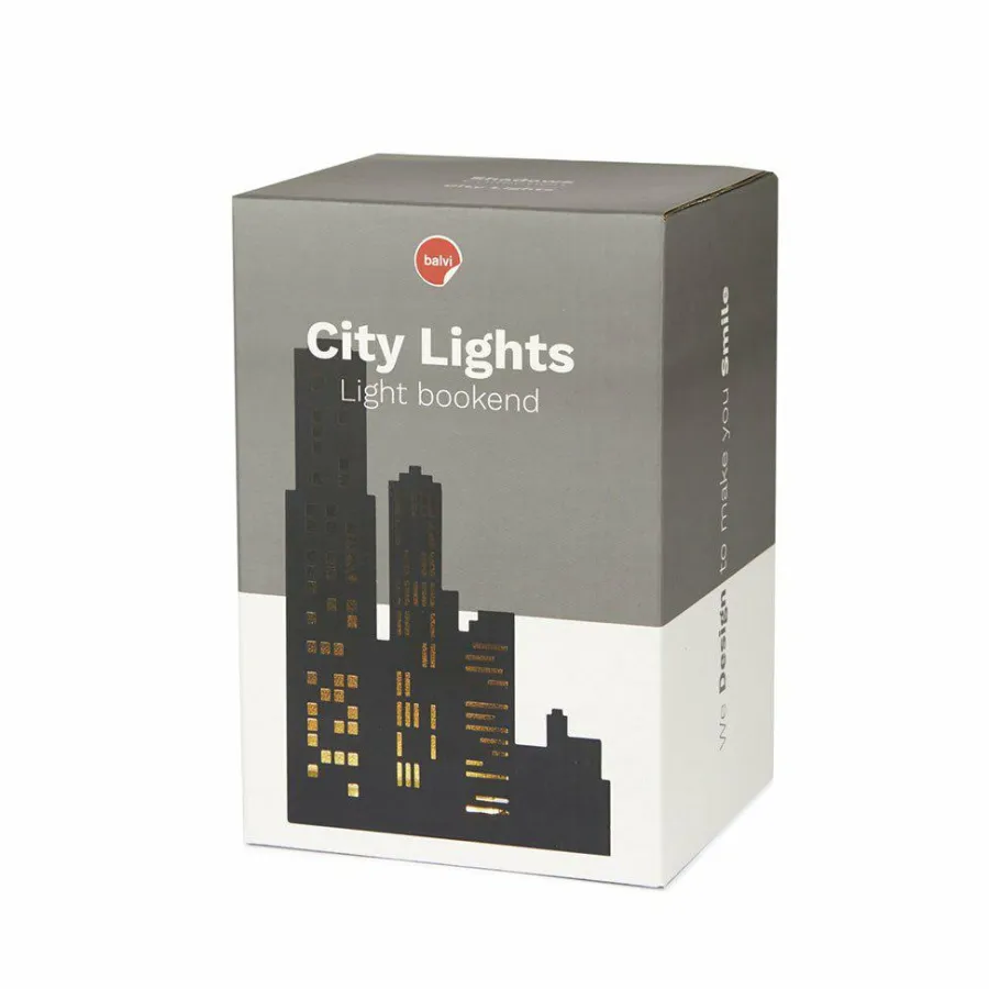 Balvi Boekensteun City Lights zwart Hot
