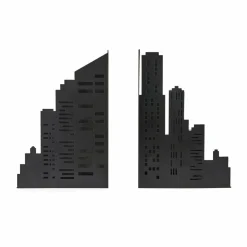 Balvi Boekensteun Skyline Lights zwart Discount