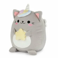Balvi Katten kussen Fluffy Kawaii Starry grijs Clearance