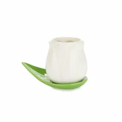 Balvi Koffiekopje Tulp - set van 4 kopjes met schotels Outlet