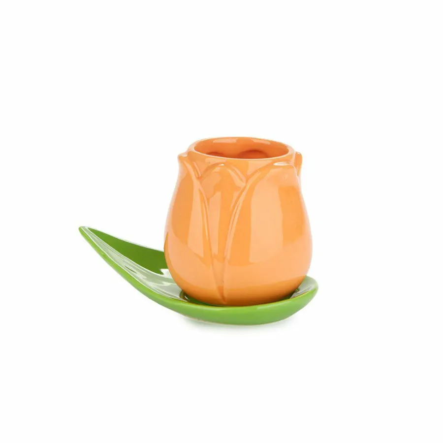 Balvi Koffiekopje Tulp - set van 4 kopjes met schotels Outlet