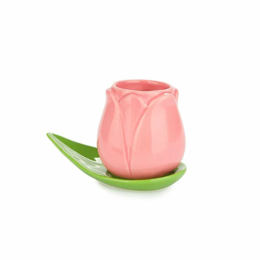 Balvi Koffiekopje Tulp - set van 4 kopjes met schotels Outlet