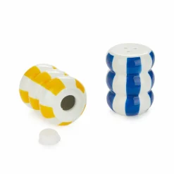 Balvi Peper en Zoutstel stel Floats geel/blauw ceramic Outlet