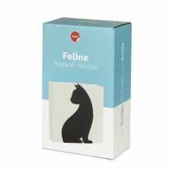 Balvi Servethouder Feline zwart metaal Best