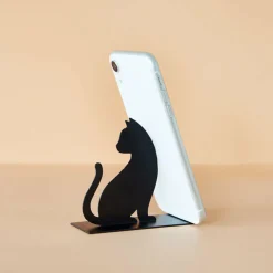 Balvi Telefoonhouder Feline zwart metaal New