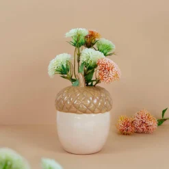 Balvi Vaas Acorn 20 cm – Keramiek – Bruin Outlet