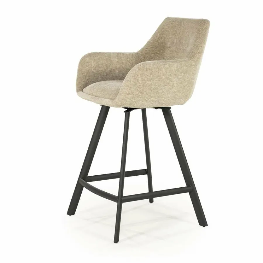 By Boo Barstoel Bliss with armleuning - taupe Discount