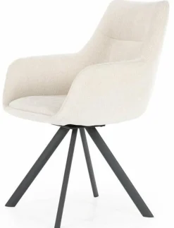 By Boo Eettafelstoel Bliss met armleuning - beige Discount