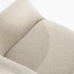 By Boo Eettafelstoel Bliss met armleuning - beige Discount