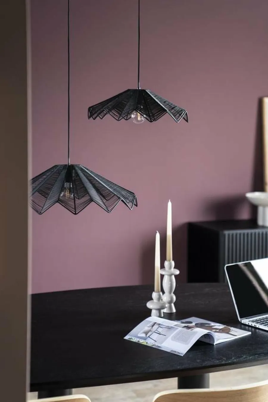 By Boo Hanglamp Varjo metaal groot – zwart