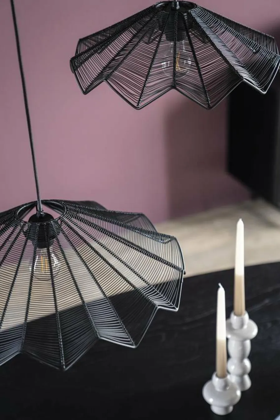 By Boo Hanglamp Varjo metaal groot – zwart