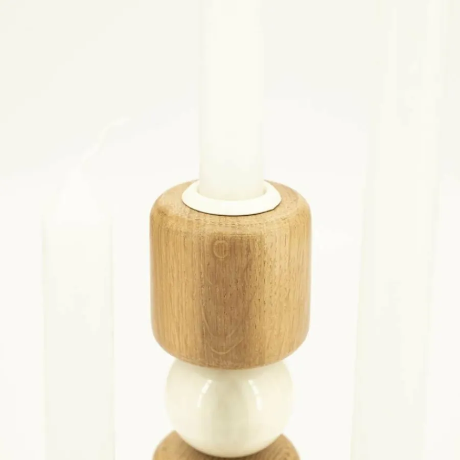 By Boo Kandelaar Belloa - beige - set van 3 kandelaren Discount