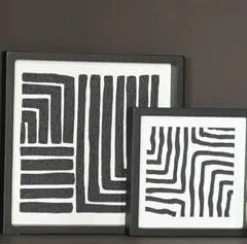 By Boo Schilderij Triq set of 2 Hot