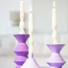 By Boo Set van 3 kandelaren Yack – lila Online