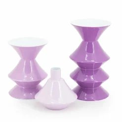 By Boo Set van 3 kandelaren Yack – lila Online