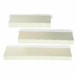 By Boo Wandplank Prinz set van 3 - beige Outlet