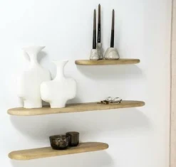 By Boo Wandplank Tre 2 mango 69 cm – naturel Best