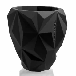 Candellana Bloempot beton Geometric 13 cm mat Zwart Discount