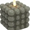 Countryfield Bolletjes kaars LED Lyon grijs M Sale