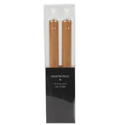 Countryfield Dinerkaars LED Diner rustiek amber met beweegbare vlam – 2 stuks Hot