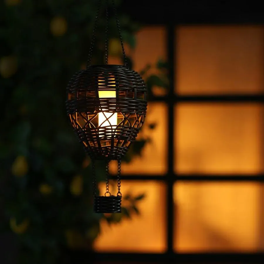 Countryfield Hanger hete luchtballon Solar LED zwart Hot