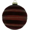 Countryfield Kerstbal Robee L donkerrood - Ø12CM Outlet