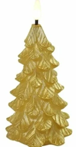 Countryfield Kerstboomkaars LED Lyon XL goud Hot