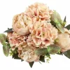 Countryfield Kunst boeket Peony Hydrangea 3x3 zalm-L35B35H47CM Online