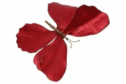Countryfield Kunstdeco Vlinder Lush rood Set van 3 takken met 3 vlinders per tak Best