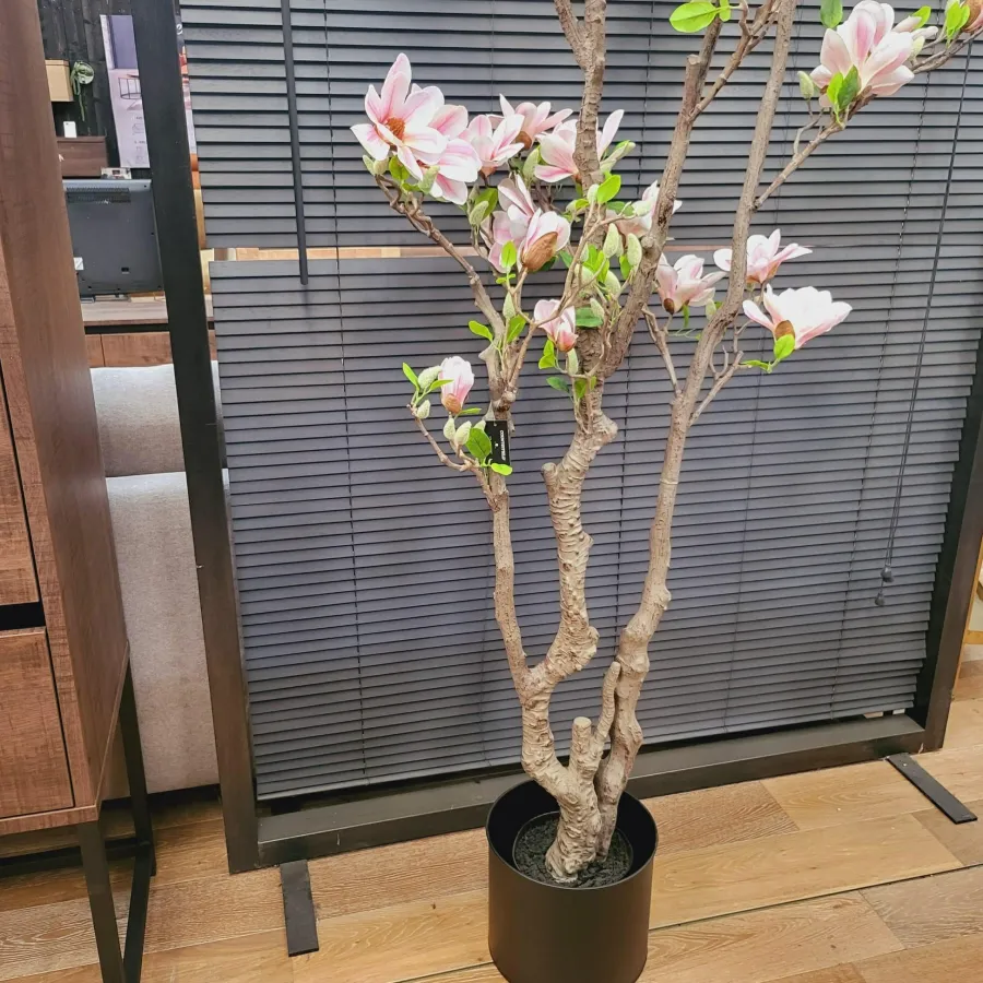 Countryfield Kunstplant Magnolia L roze / wit - 220 cm hoog Hot