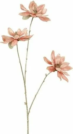 Countryfield Kunsttak Magnolia roze / goud New