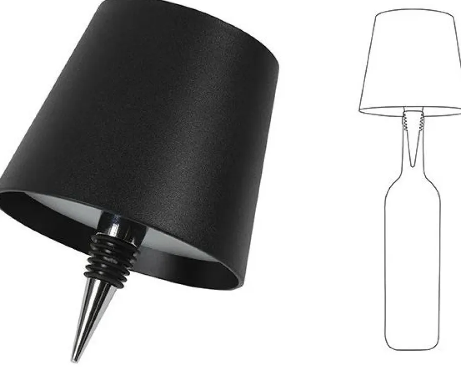 Countryfield Lamp touch flessenkurk LED Lux zwart Outlet