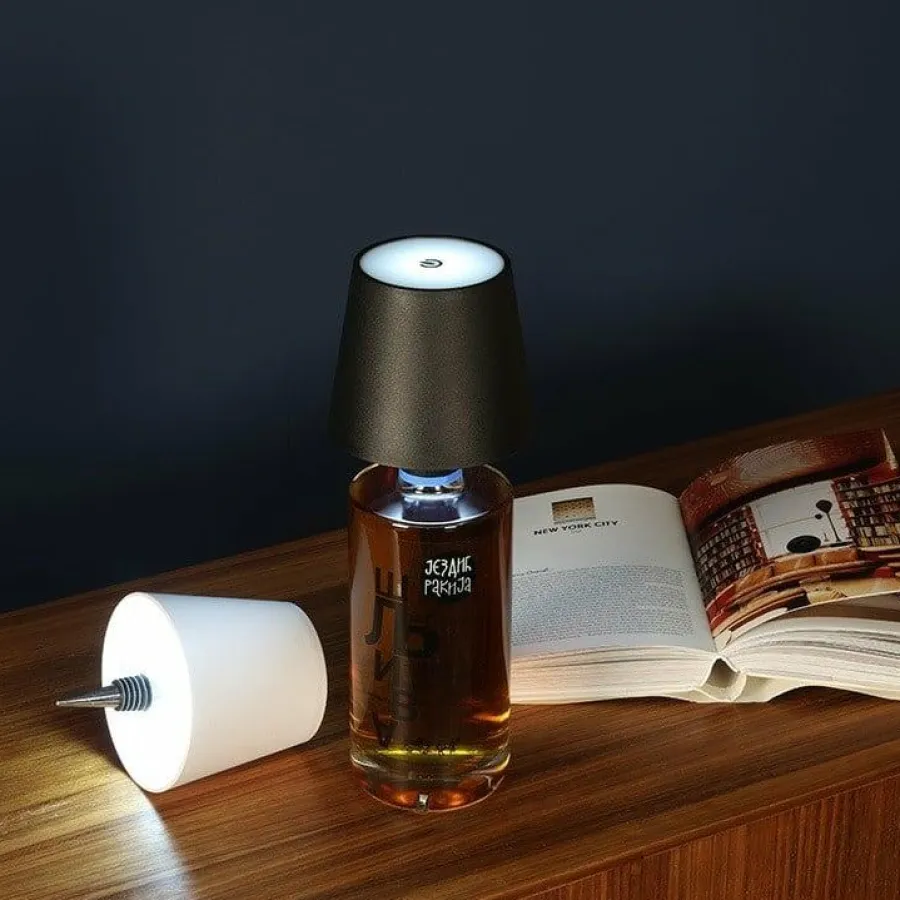 Countryfield Lamp touch flessenkurk LED Lux zwart Outlet