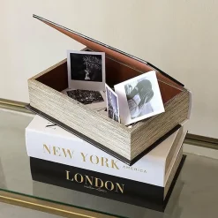 Countryfield Opbergbox Book New York,Paris,Londen set van 3 –L27B18H7CM Hot
