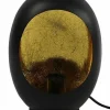 Countryfield Tafellamp E27 Eggy zwart goud groot New