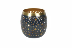 Countryfield Theelicht Anjana donkerblauw - Diverse afmetingen Discount