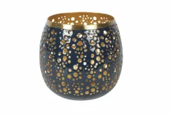 Countryfield Theelicht Anjana donkerblauw - Diverse afmetingen Discount