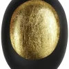 Countryfield Theelicht Eggy M mat zwart/goud