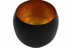 Countryfield Theelicht Obion L zwart/goud New