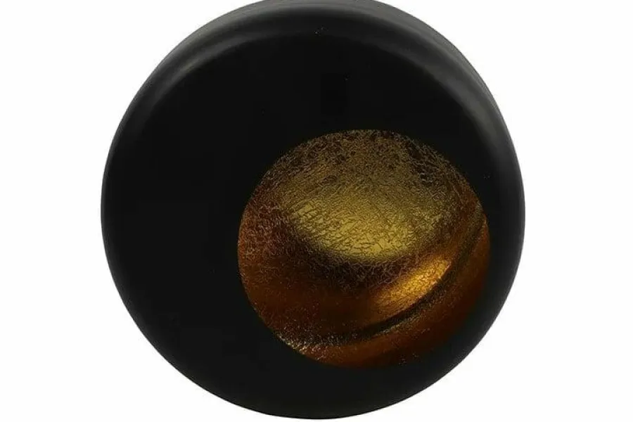 Countryfield Theelicht Rondo zwart/goud - 3 maten New
