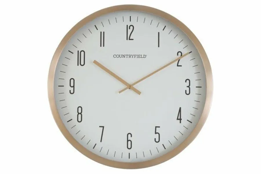 Countryfield Wandklok Antoin M goud / wit Clearance