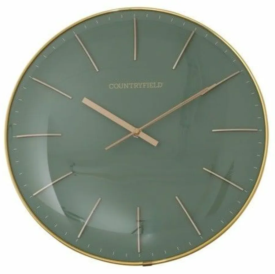 Countryfield Wandklok Bellamy groen Ø 35 cm Online