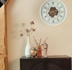 Countryfield Wandklok Celestial L wit - Ø 66 cm Clearance