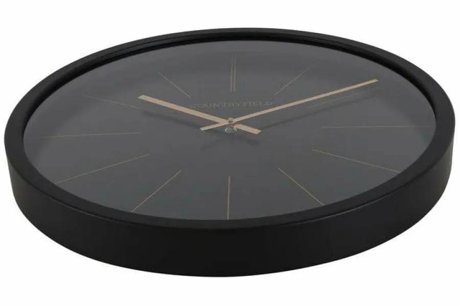 Countryfield Wandklok Copper M zwart Ø 40 cm Discount