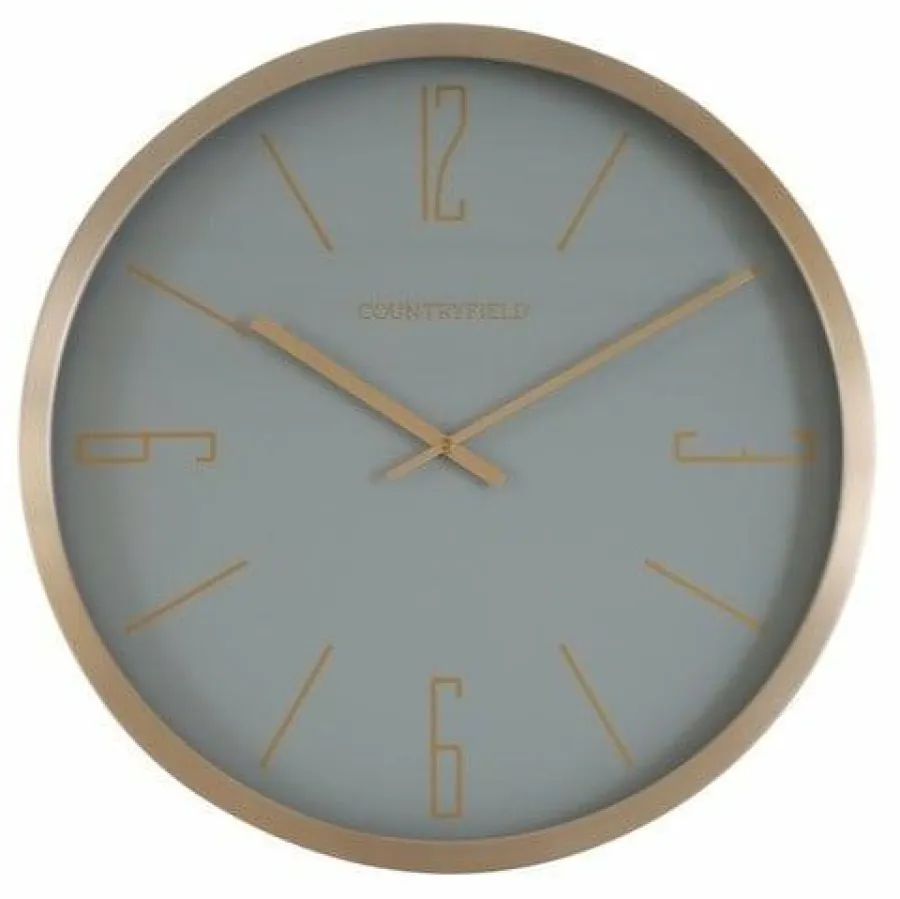 Countryfield Wandklok Copper M goud / taupe Ø 40 cm New